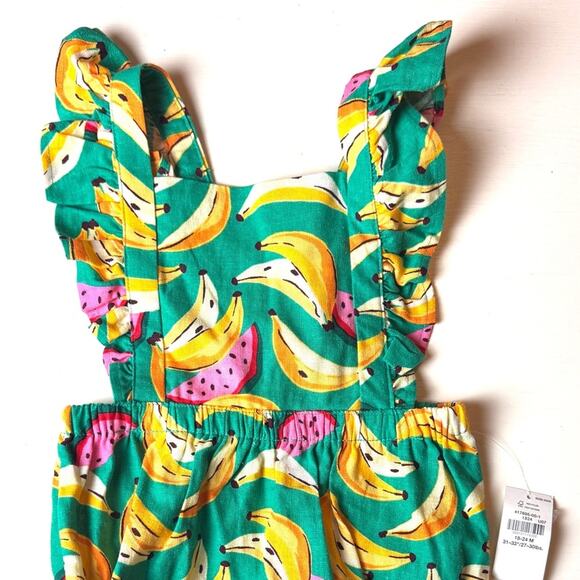 Old Navy Summer Seasonal Toddler Beach Tropical Printed Romper Sz 18-24 M NWT - Picture 10 of 12